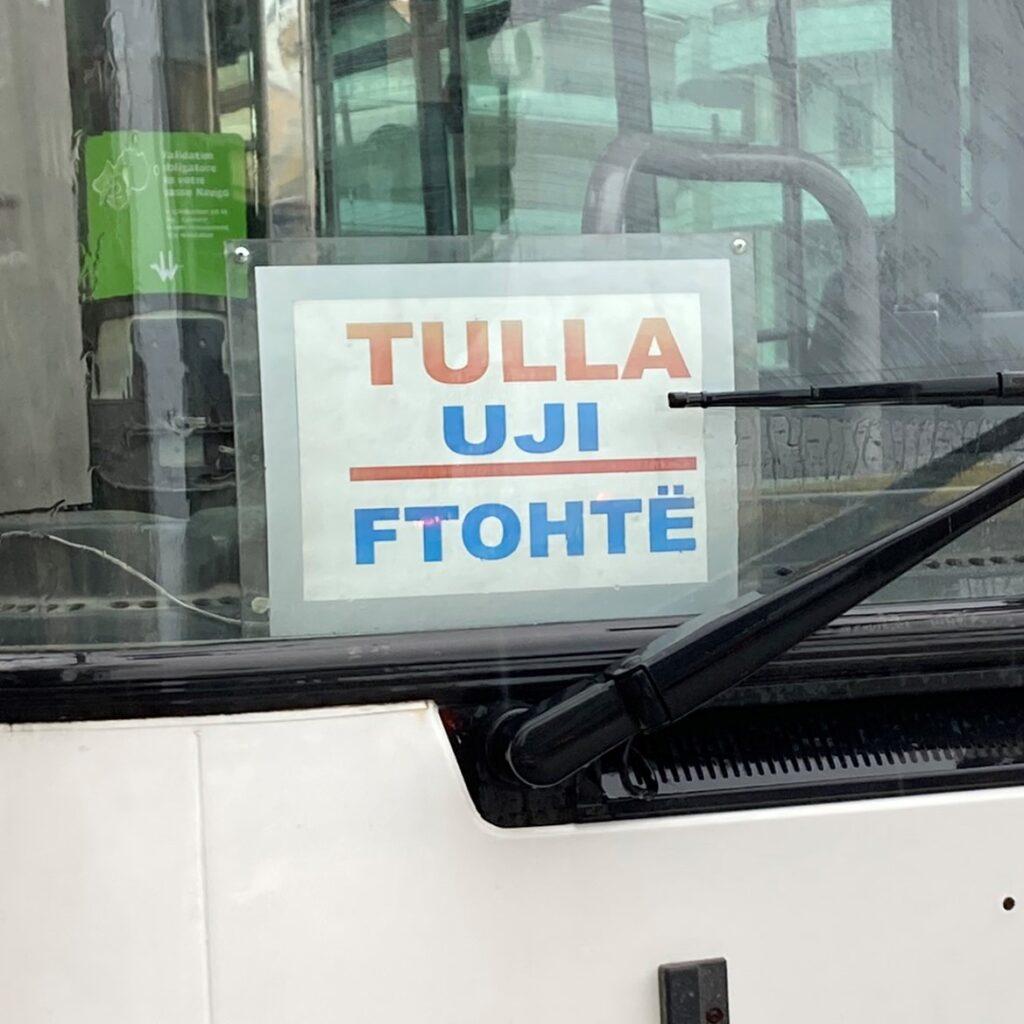 Tulla Uji Ftohte-Vlora City Bus-Public Transport-Beautiful Vlora